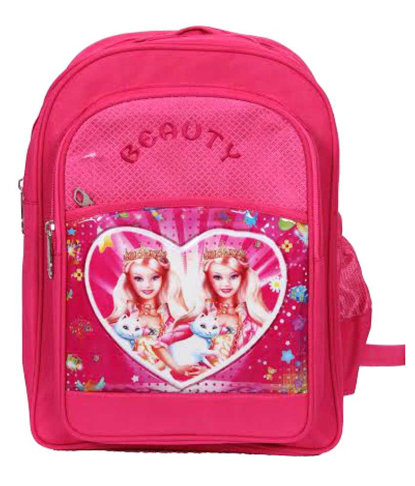     			Rainbow Frozen Disney Princess Pink School Bag