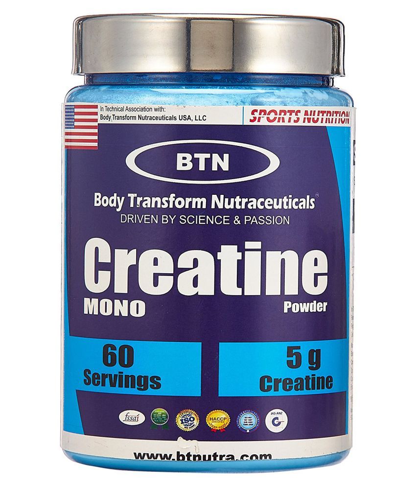 BTN Body Transform Creatine Mono Hydrate Ergogenic Aid 300 gm
