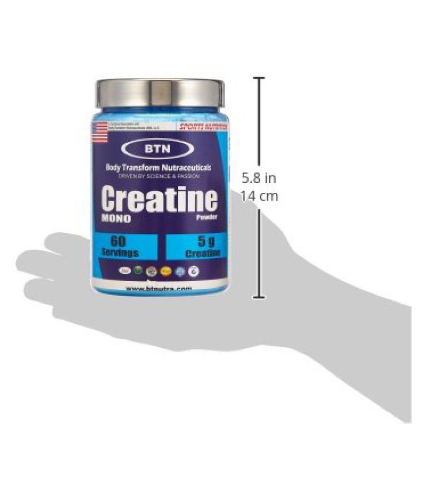 BTN Body Transform Creatine Mono Hydrate Ergogenic Aid 300 gm