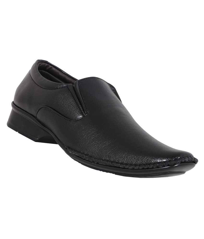 Red Rhino Black Office Genuine Leather Formal Shoes Price in India- Buy ...