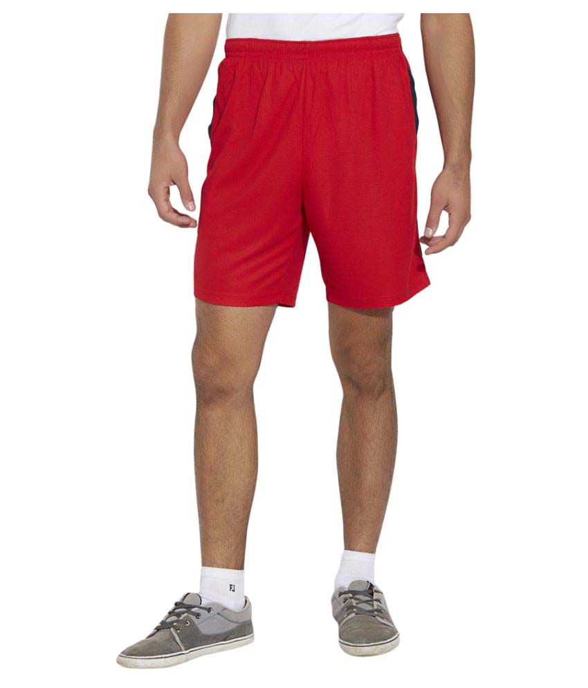 Bonaty Red Polyester Fitness Shorts Single - Buy Bonaty Red Polyester ...