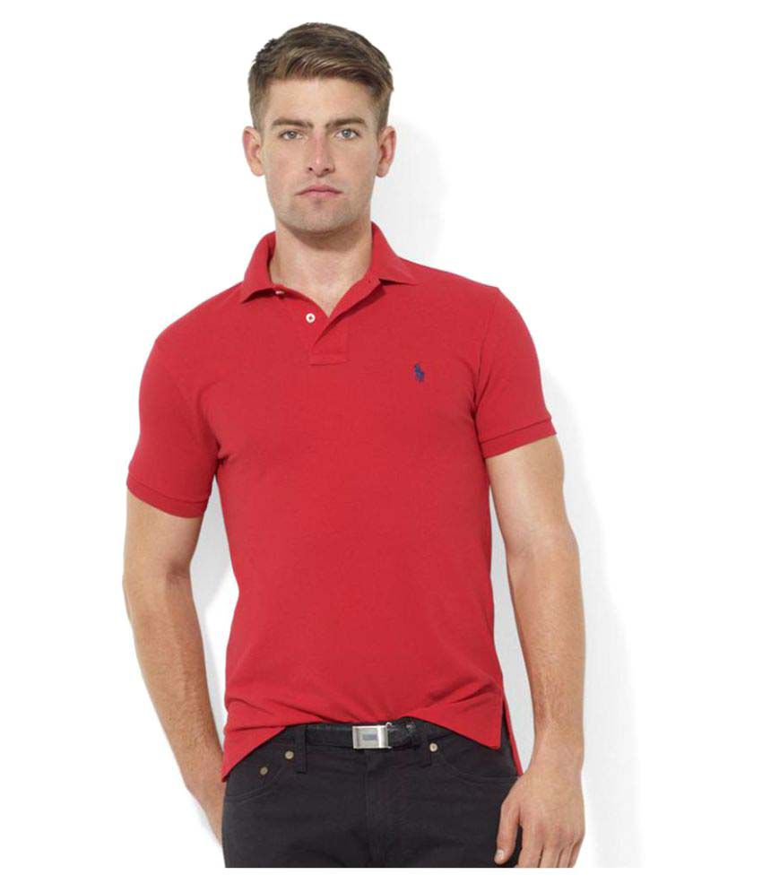 Ralph Lauren Polo Red Regular Fit Polo T Shirt - Buy Ralph Lauren Polo ...