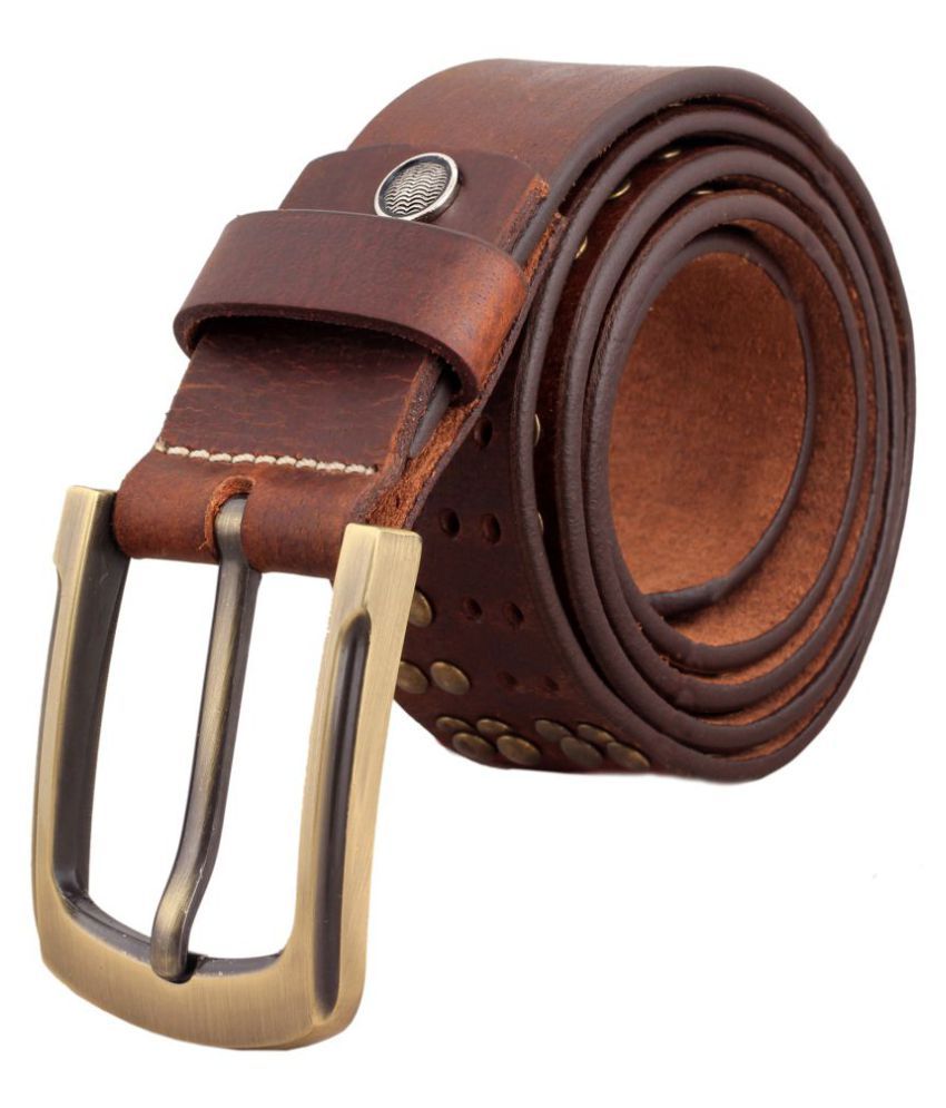 Vener Fabica Brown Leather Casual Belt 