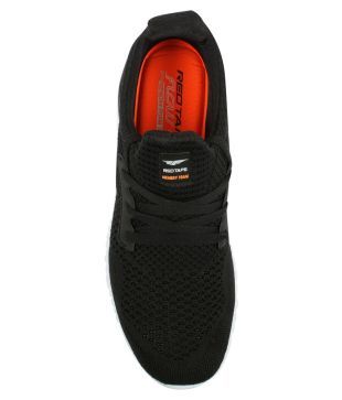 red tape sports shoes black