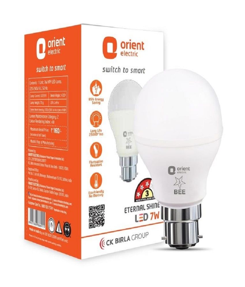 Orient 7W Pack of 10 LED Bulbs Buy Orient 7W Pack of 10 LED Bulbs at Best Price in India on
