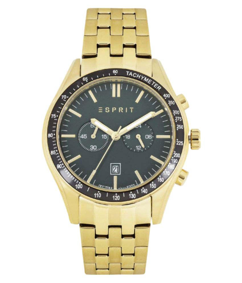 Esprit Golden Chronograph Dial Watch ES108241007 - Buy Esprit Golden ...