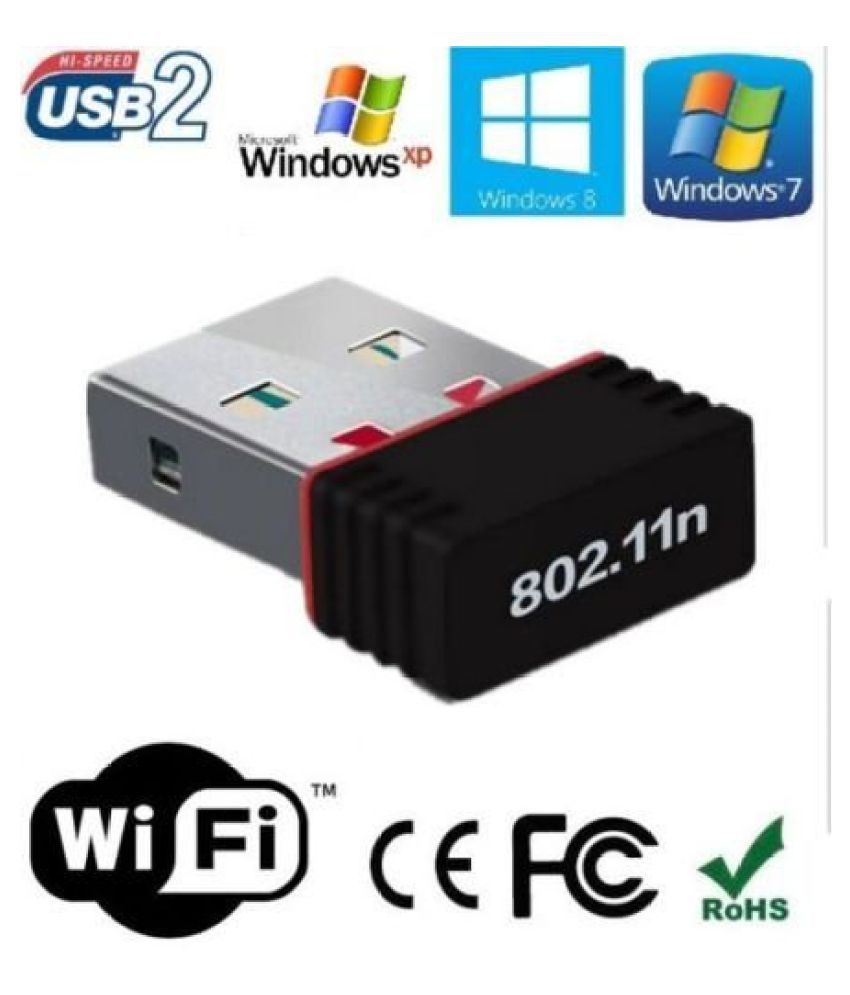     			Storite Mini Wireless Adapter Nano USB Adapter WiFi Dongle 300 RJ11 Black