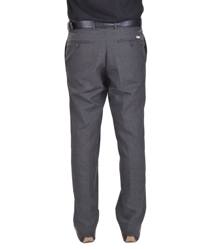 grey pleated trousers mens