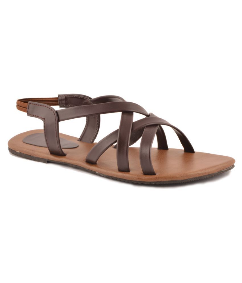 cheap brown flats