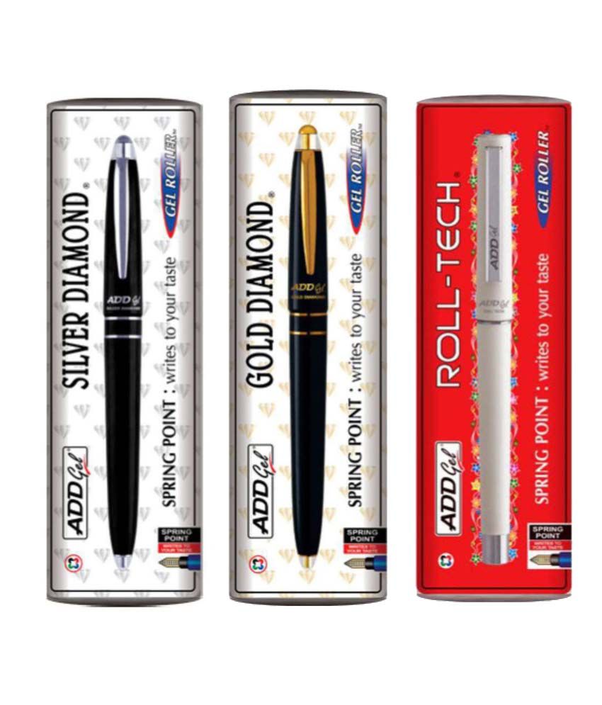 Add Gel Roll Tech Pen Pack of 3 Buy Online at Best Price in India