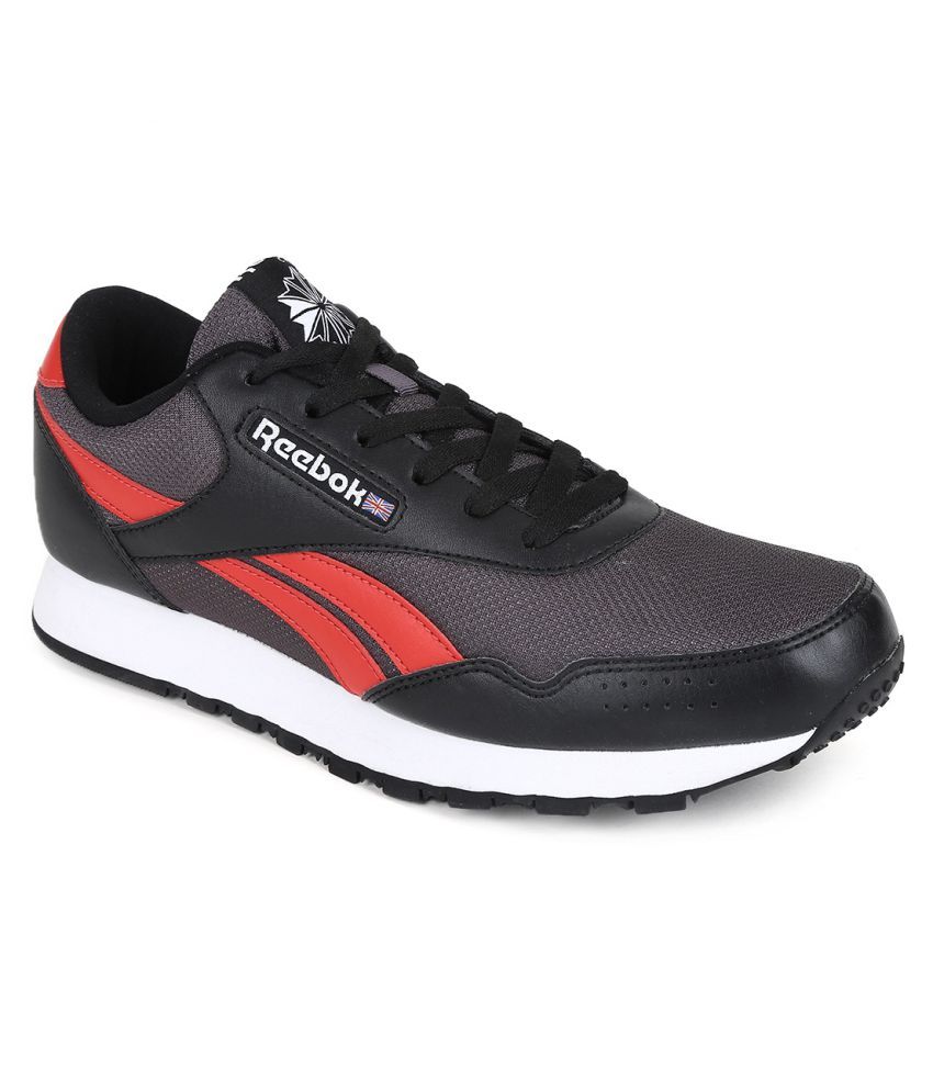 reebok black canvas shoes