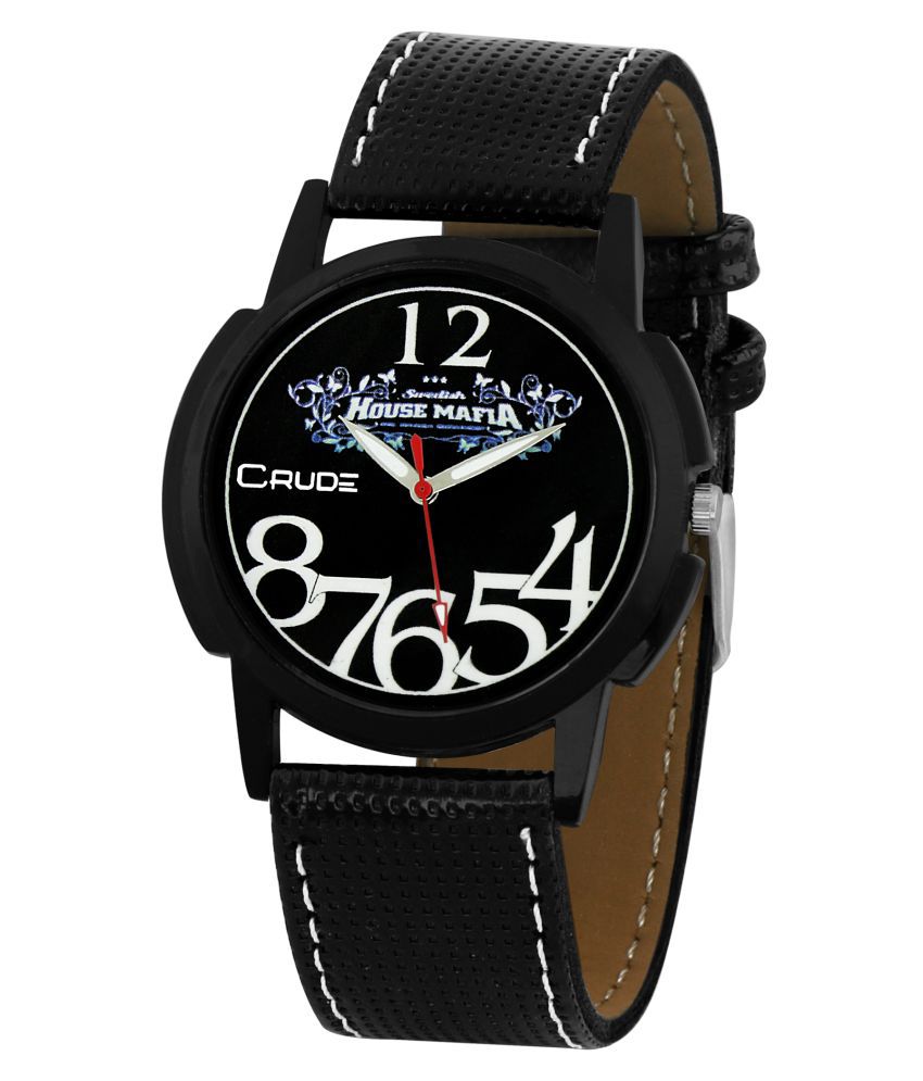 Crude Analog Watch rg459 with Leather Strap for Men - Buy Crude Analog ...