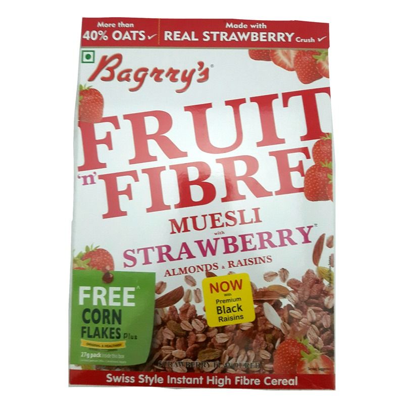 Bagrrys Fruit N Fibre Muesli Strawberry Box 400 g Buy Bagrrys Fruit N Fibre Muesli Strawberry
