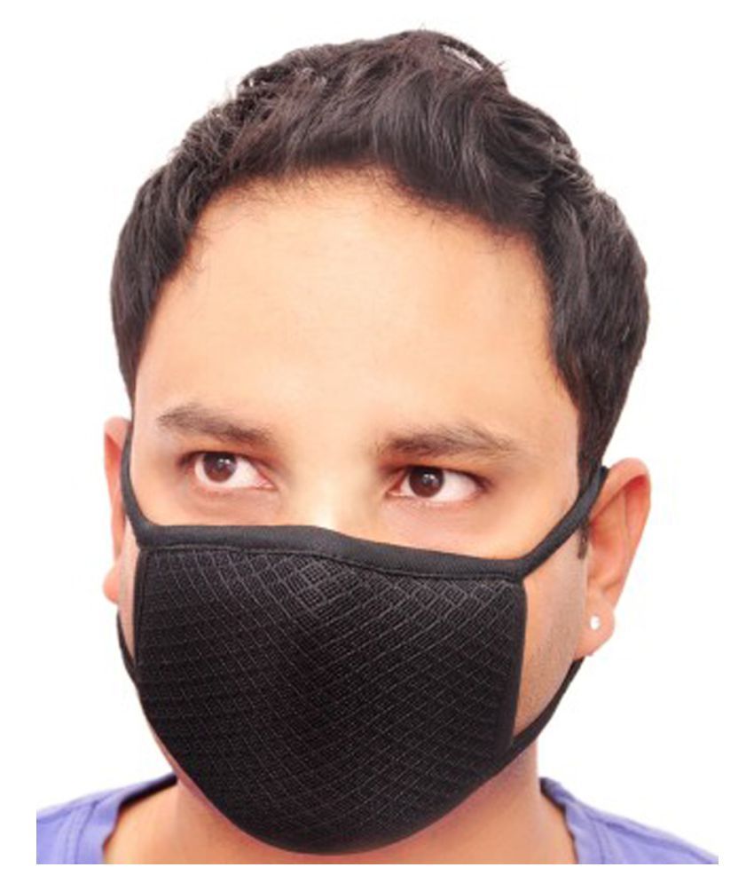 Dust Cotton Mouth Nose Face Anti pollution Mask-6 pc Multicolour: Buy