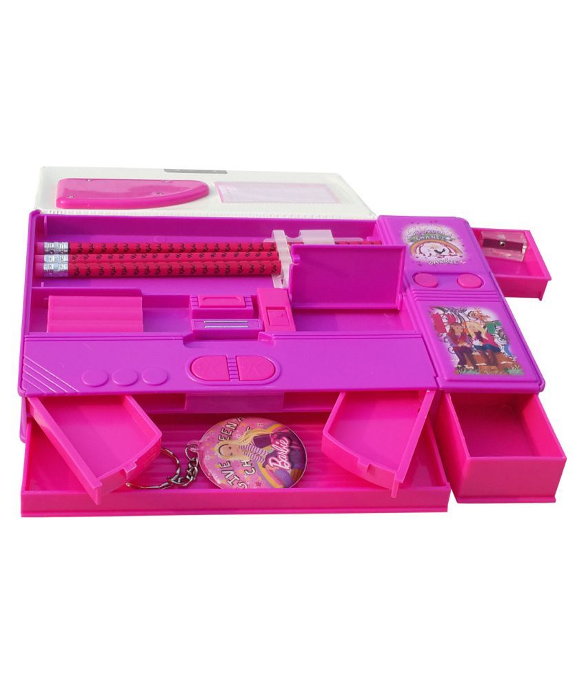 Abiria Barbie Dual Sided Pencil Box with Calculator: Buy Online at Best