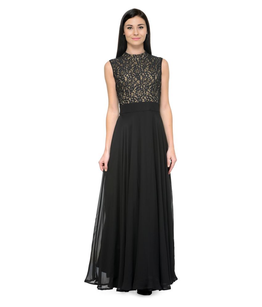 chiffon georgette gown