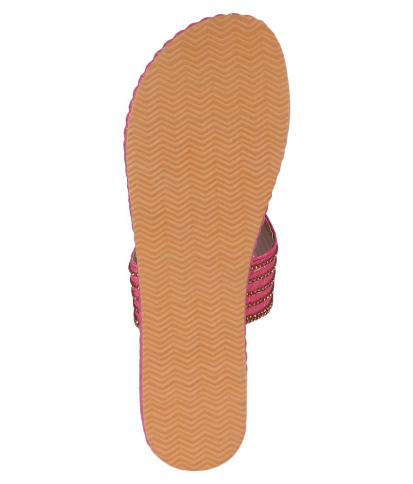 Smart Traders Pink Wedges Heels Price in India- Buy Smart Traders Pink Wedges Heels Online at 
