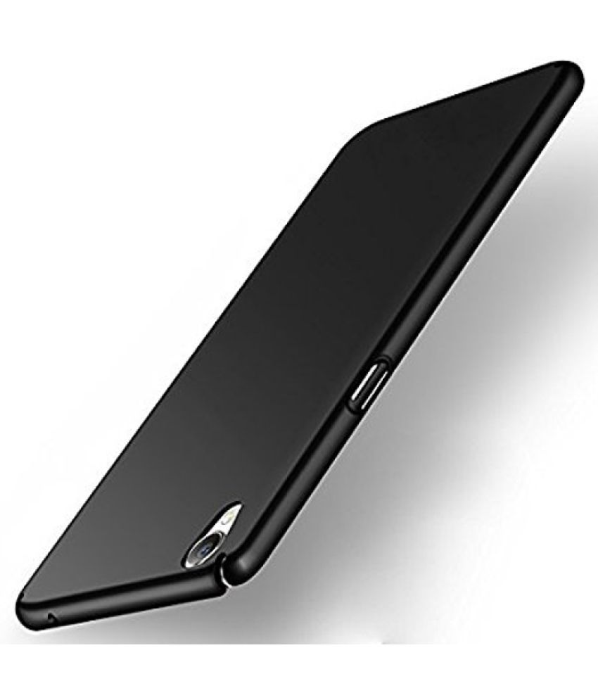 Vivo Y55 Plain Cases Shine - Black - Plain Back Covers ...