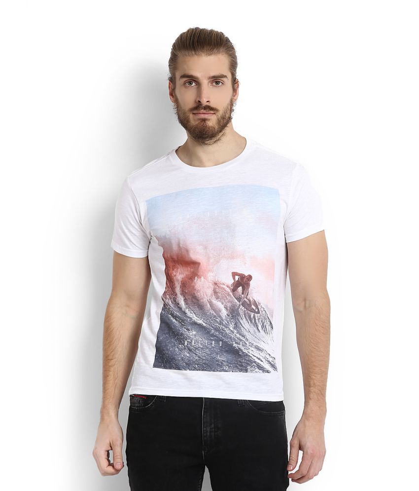 Allen Solly White T-Shirt - Buy Allen Solly White T-Shirt Online at Low ...
