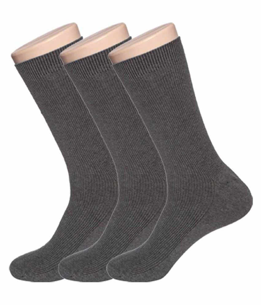 Hans Gray Casual Mid Length Socks: Buy Online at Low Price in India ...