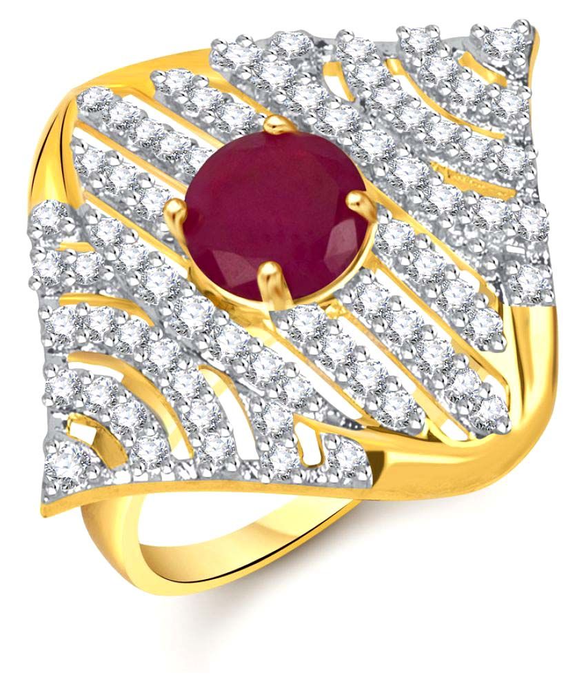 Vk Jewels Excellent Gold And Rhodium Plated Alloy Ring Buy Vk Jewels Excellent Gold And Rhodium