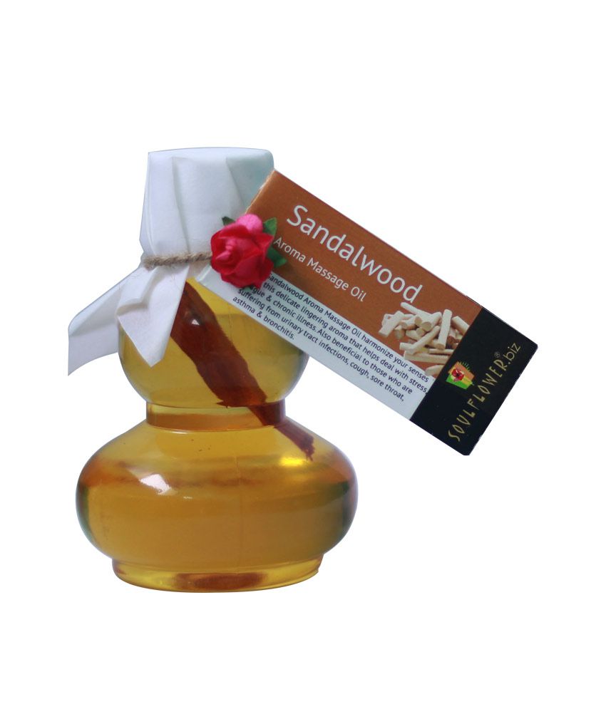 Soulflower Sandalwood Aroma Massage Oil