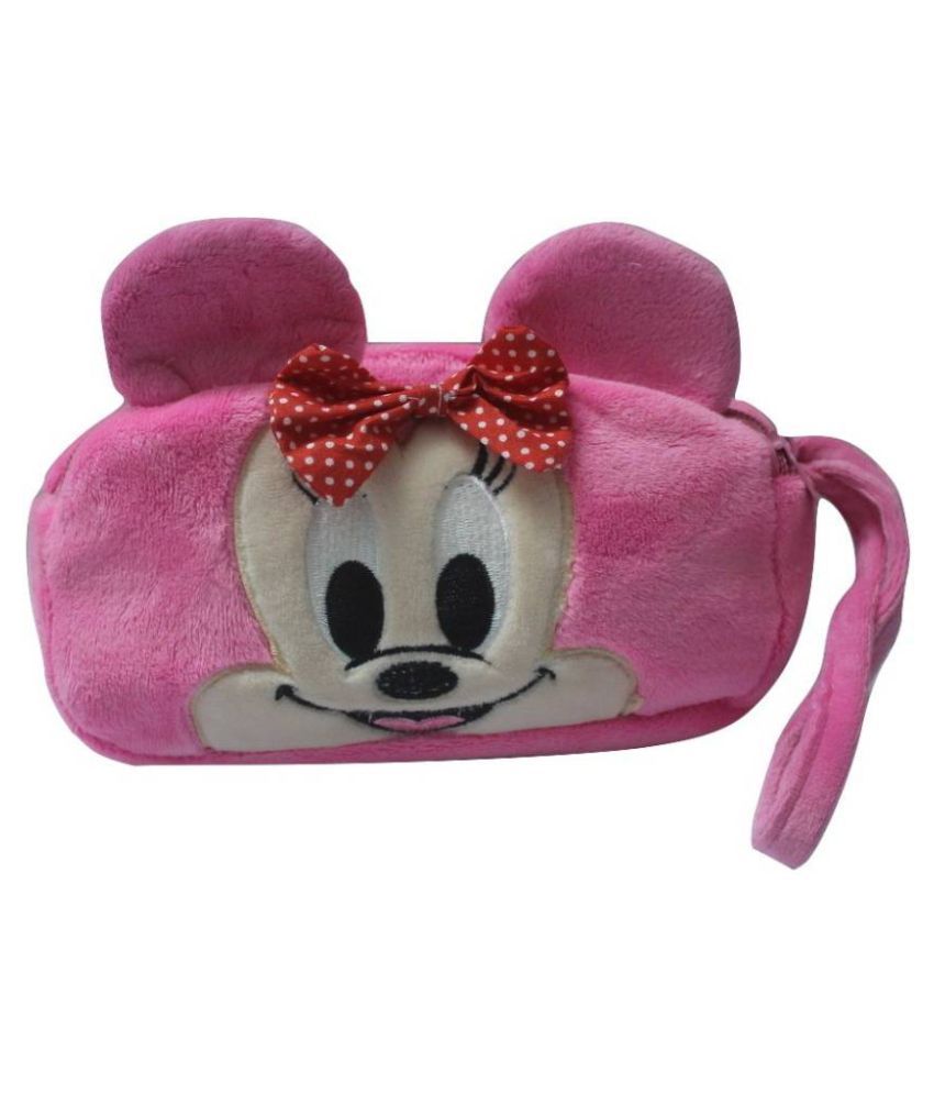 minnie mouse plush in pouch