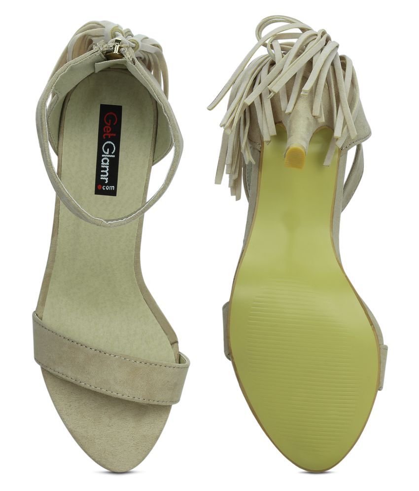 stiletto beige heels