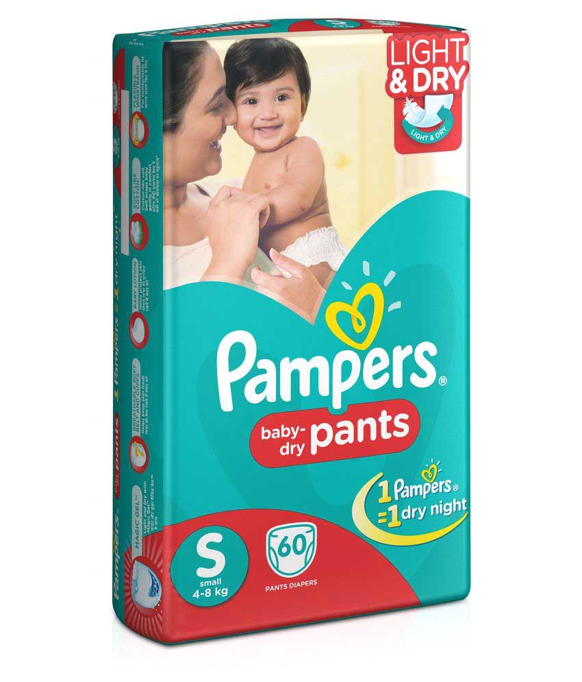 Pampers Pants Diapers Small Size 60 Pc Pack (Pack of 2) Buy Pampers