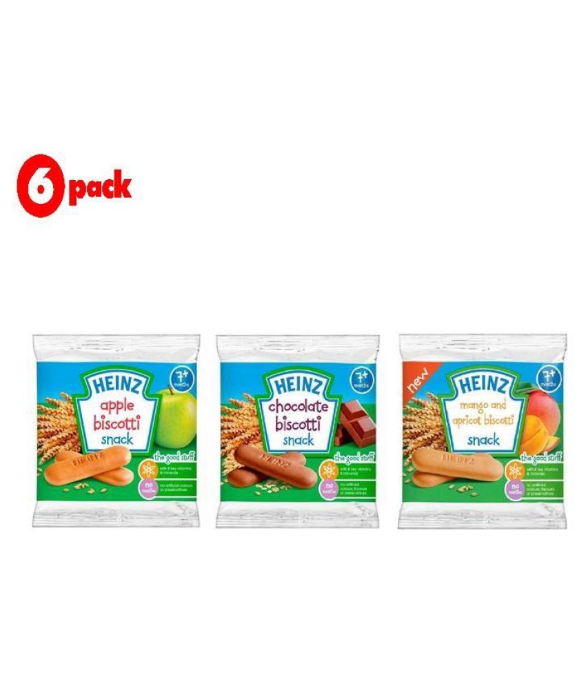 Heinz Apple + Chocolate + Mango Apricot Snack Foods for 6 Months