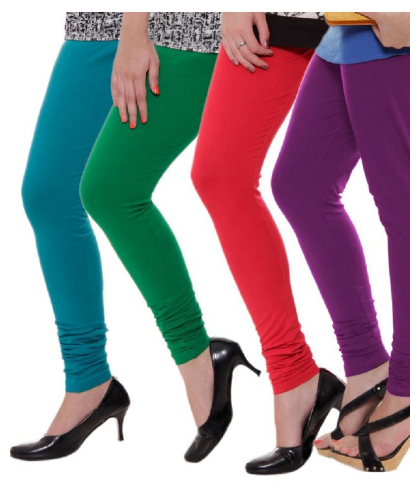 Kriso Multicolored Leggings - Pack of 4 - Buy Kriso Multicolored ...