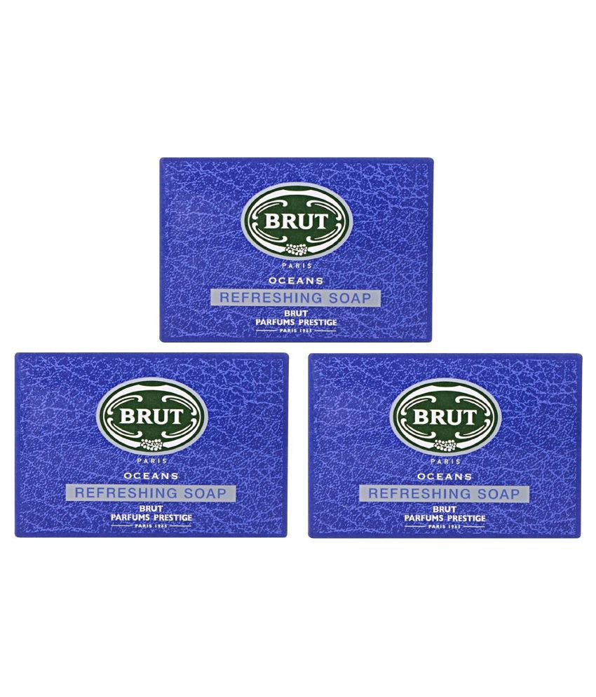 Brut Paris Oceans Revitalizing Soap 375 Gm Pack Of 3 Buy Brut Paris
