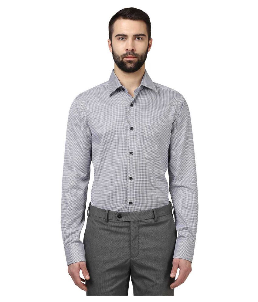 Raymond Grey Formal Slim Fit Shirt - Buy Raymond Grey Formal Slim Fit ...