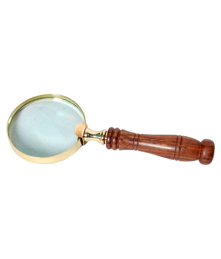     			Royal Arts Exports Brass Wooden Magnifying Glass