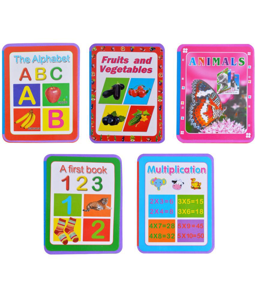 Kids educationa Fruits and Vegetables, Numbers, Animals, Alphabtes &  Multiplication Foam Book (pack of 5 product): Buy Kids educationa Fruits  and Vegetables, Numbers, Animals, Alphabtes & Multiplication Foam Book  (pack of 5