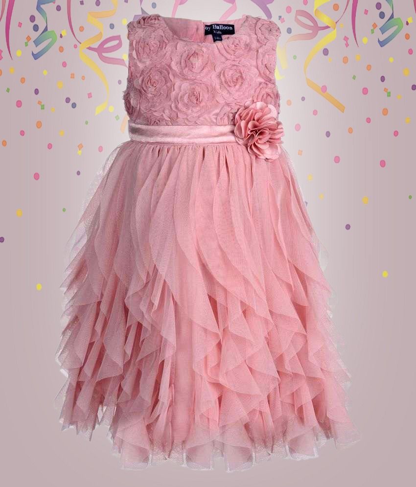 pastel pink party dress
