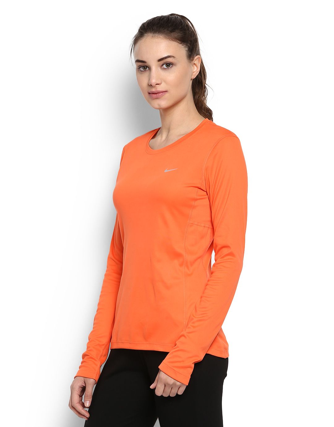 olive and orange nike shirt