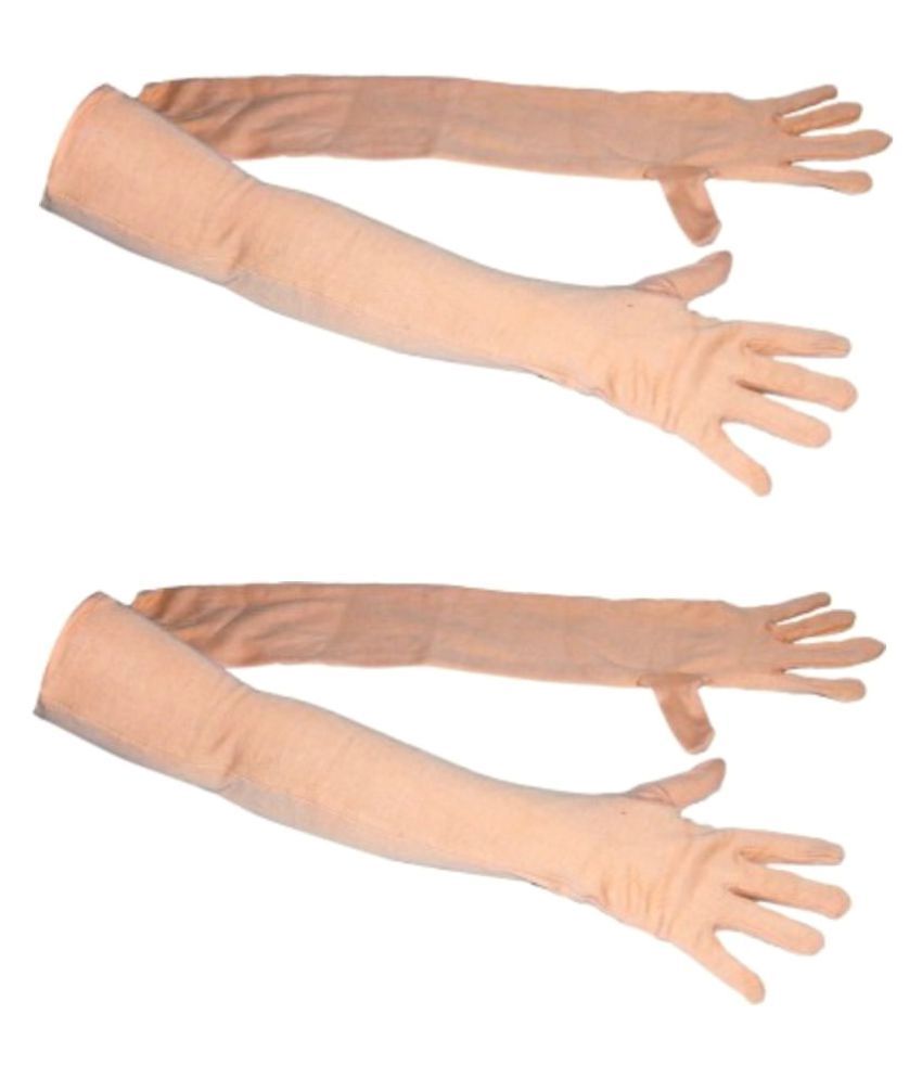 flesh coloured cotton gloves