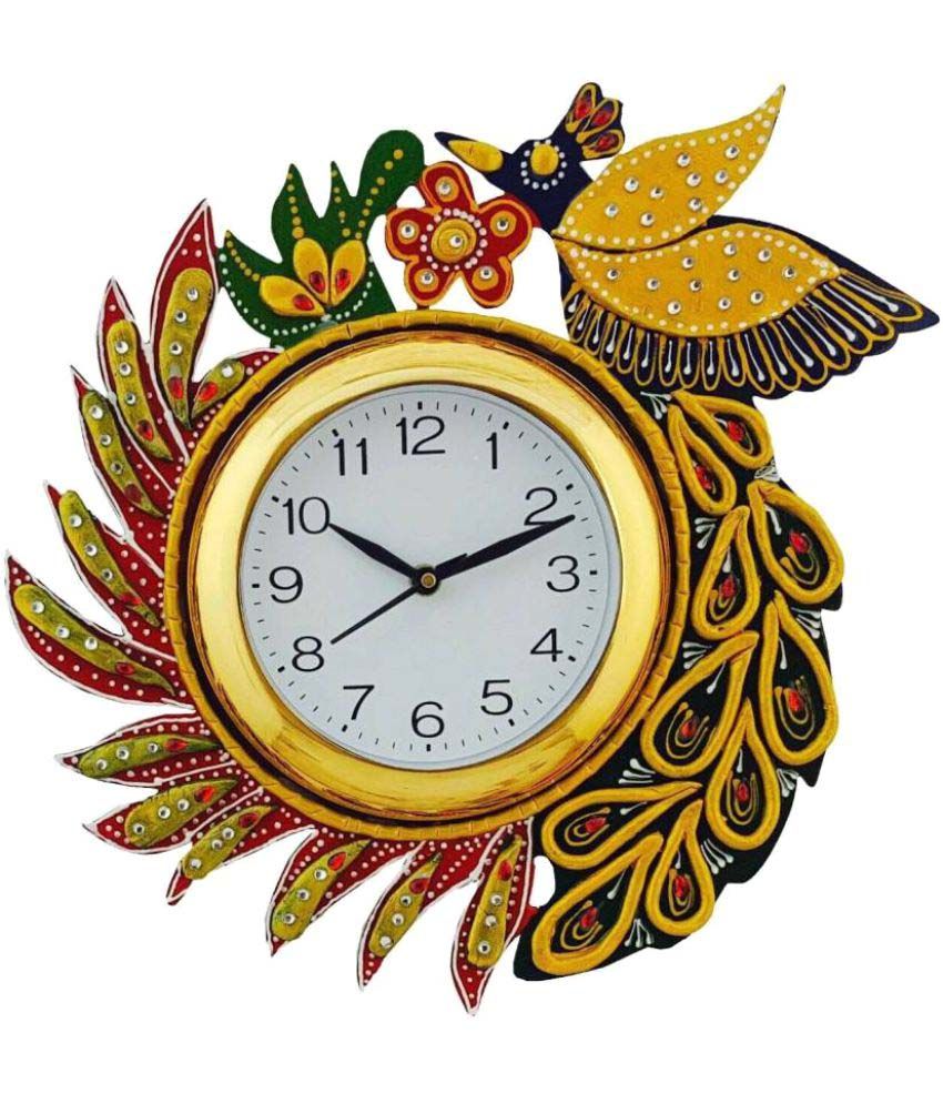 Brothers Creation Circular Analog Wall Clock Bird Fly 15 Pack of 1