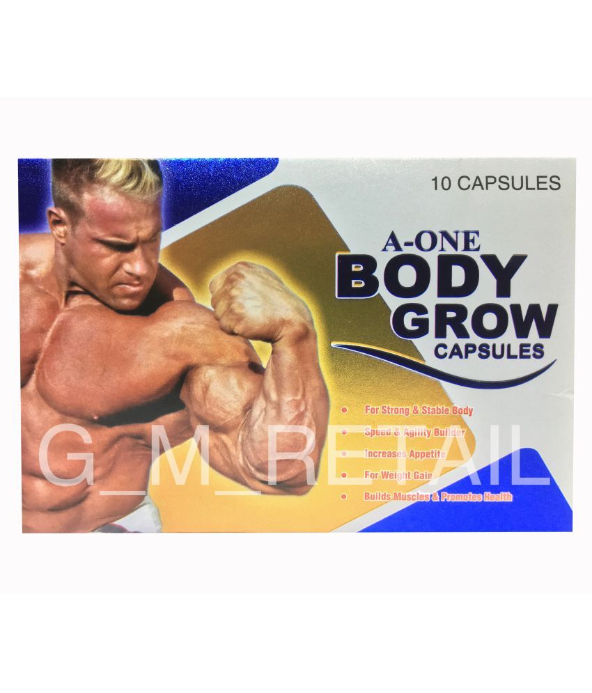     			Herbal Veda Body Grow Capsules 4 x 10 = 40cp 40 no.s Unfalvoured Mass Gainer Tablets