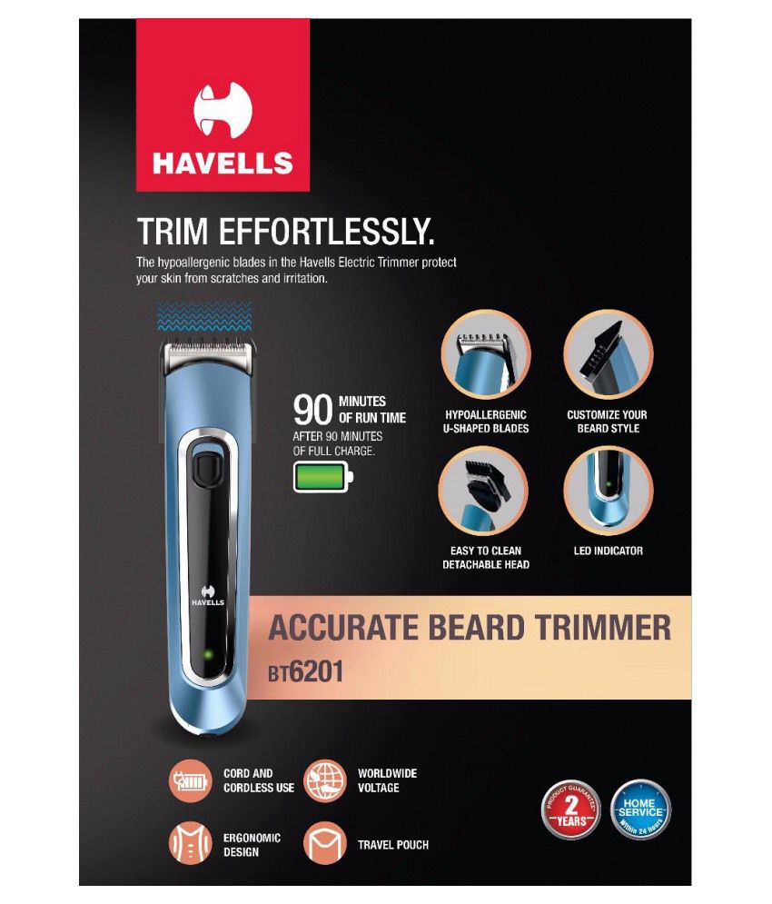 havells shaving trimmer
