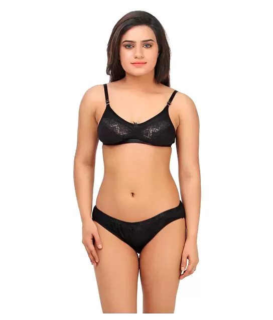 Buy online Multi Colored Satin Bras And Panties Set Of 2 from lingerie for  Women by You Forever for ₹369 at 43% off