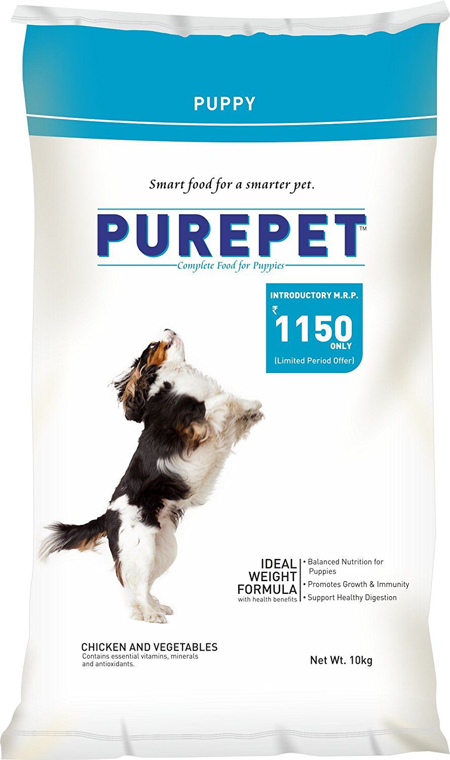     			Purepet Chicken & Vegetable Puppy Dog Food , 10kg