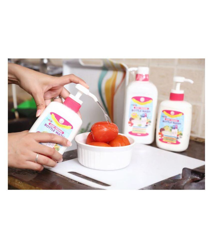 Farlin Combo of 2 Baby Bottle Cleansers and 2 Baby Clothing Detergents