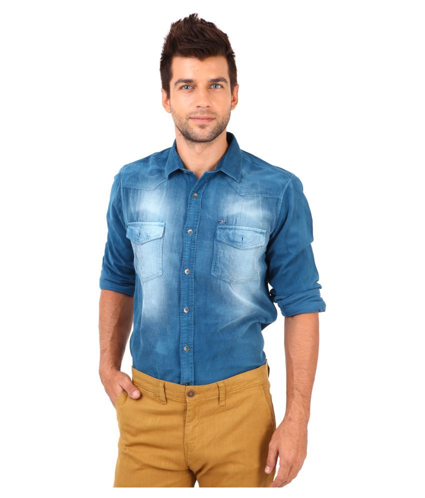 Roman Island Blue Formal Slim Fit Shirt - Buy Roman Island Blue Formal ...