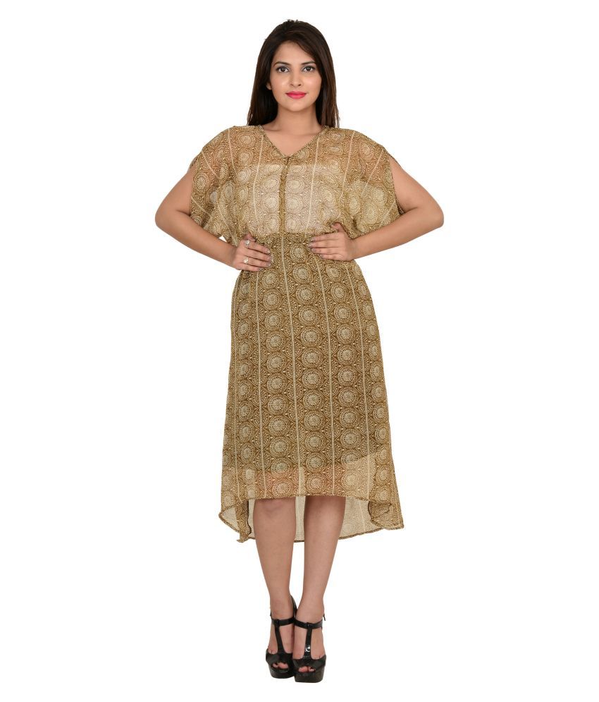 GOODWILL Gold Women's Dresses ( Pack of 1 ) Buy GOODWILL