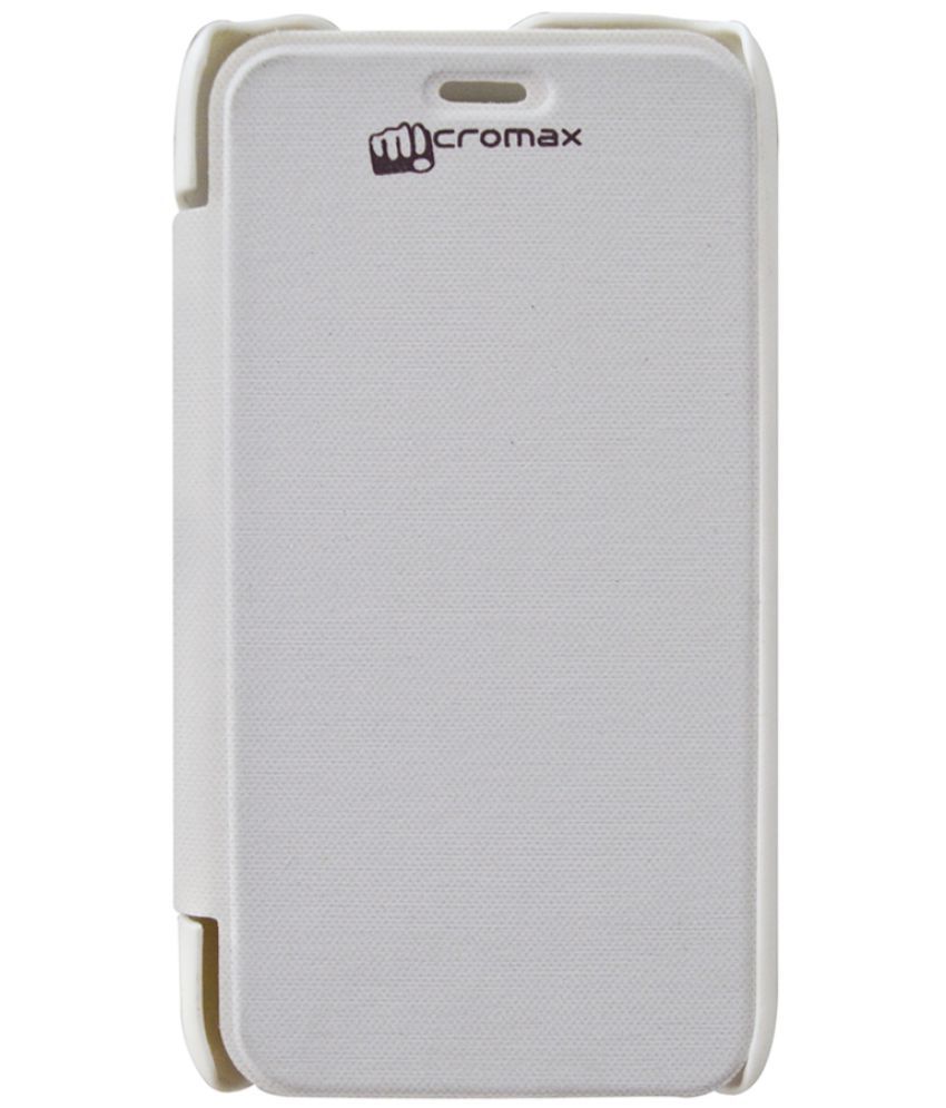 Micromax Bolt A59 Flip Cover by Rdcase White Flip Covers Online at