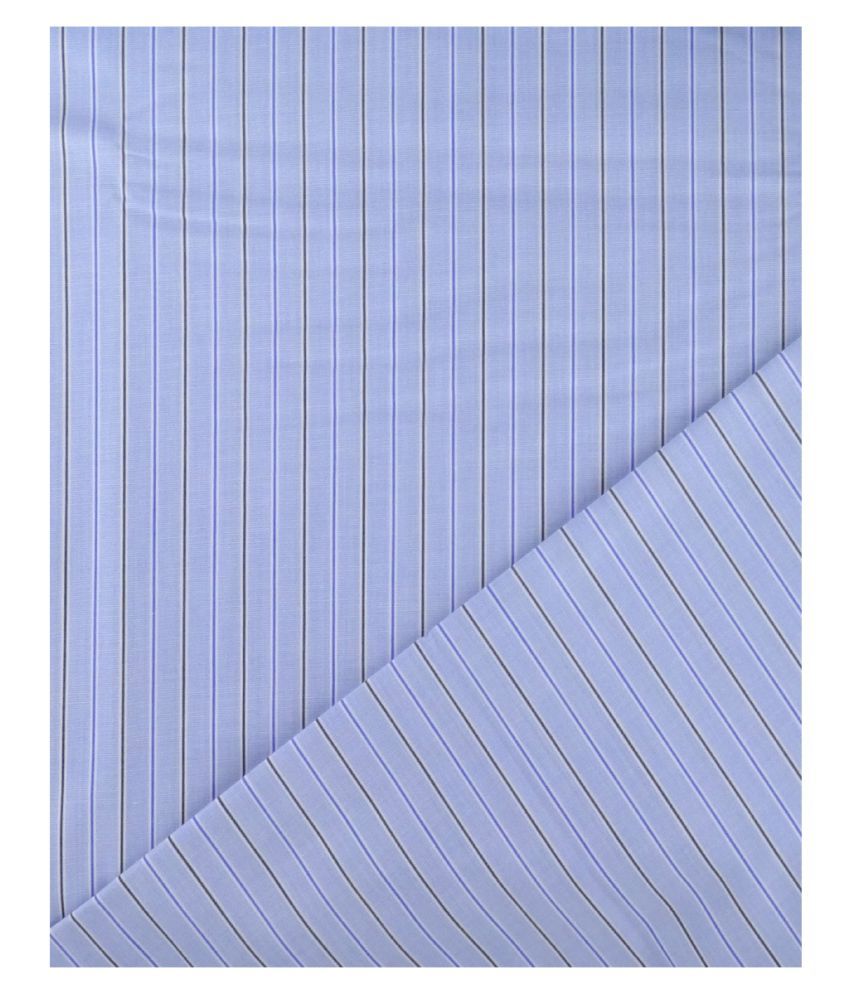 Arvind Blue 100 Percent Cotton Unstitched Shirt pc - Buy Arvind Blue 