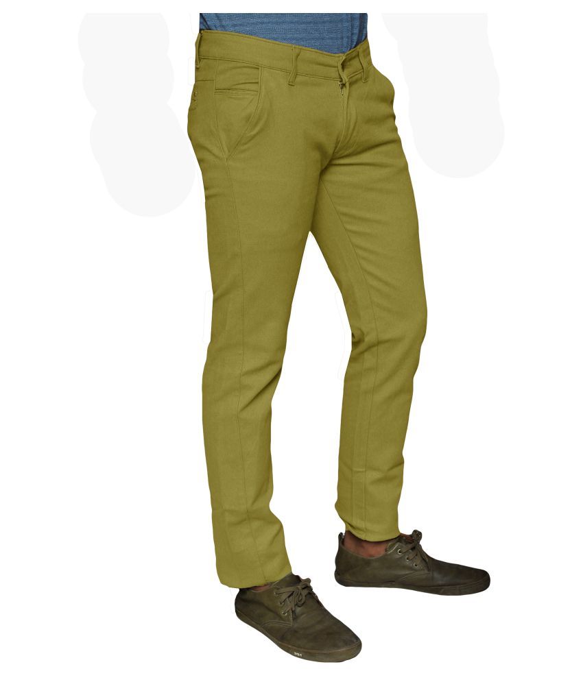 slim fit flat front chinos