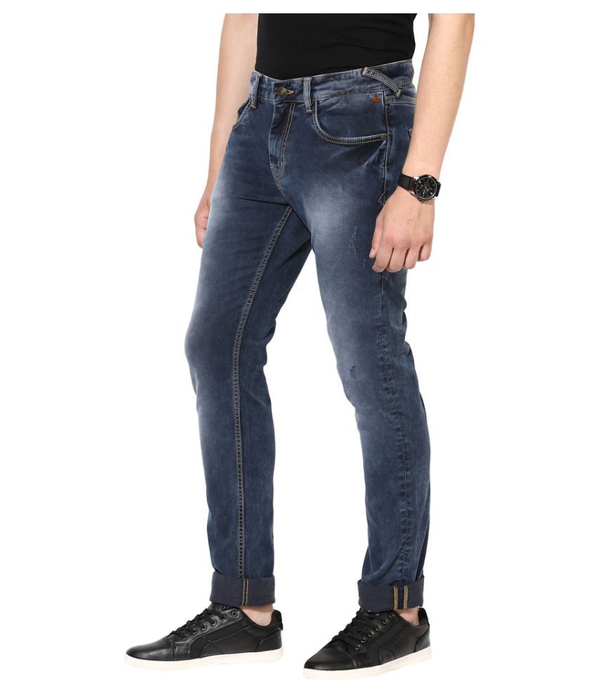 Turtle Blue Slim Jeans - Buy Turtle Blue Slim Jeans Online at Best ...